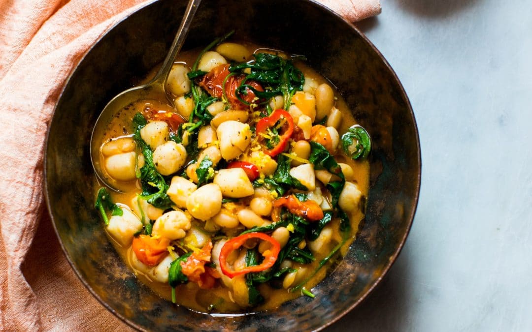 Lemon Butter Scallops With Tomatoes And Beans Tried True Recipes