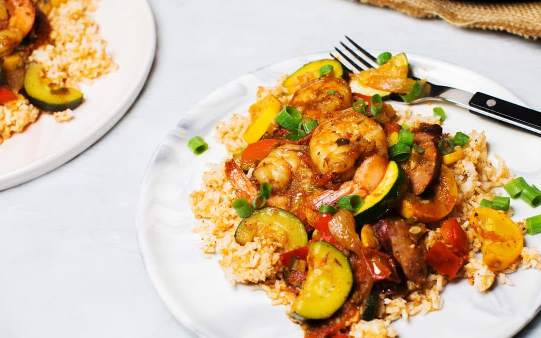Spicy OneSkillet Cajun Shrimp and Sausage with Rice Tried & True Recipes