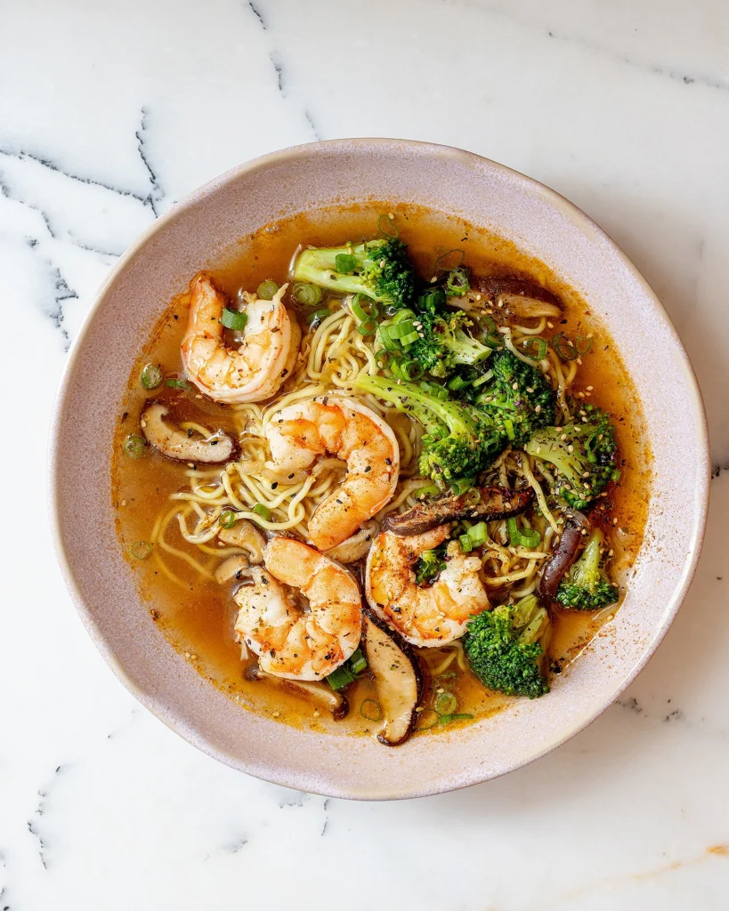 Shrimp noodle soup recipe