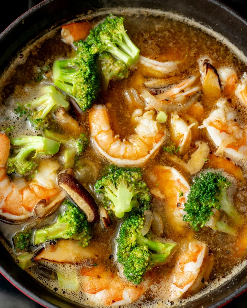 Spicy shrimp soup