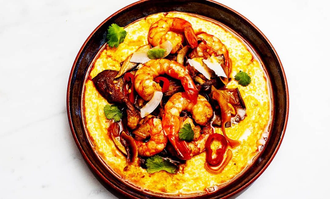 Spicy Shrimp with Coconut Milk Grits Tried & True Recipes