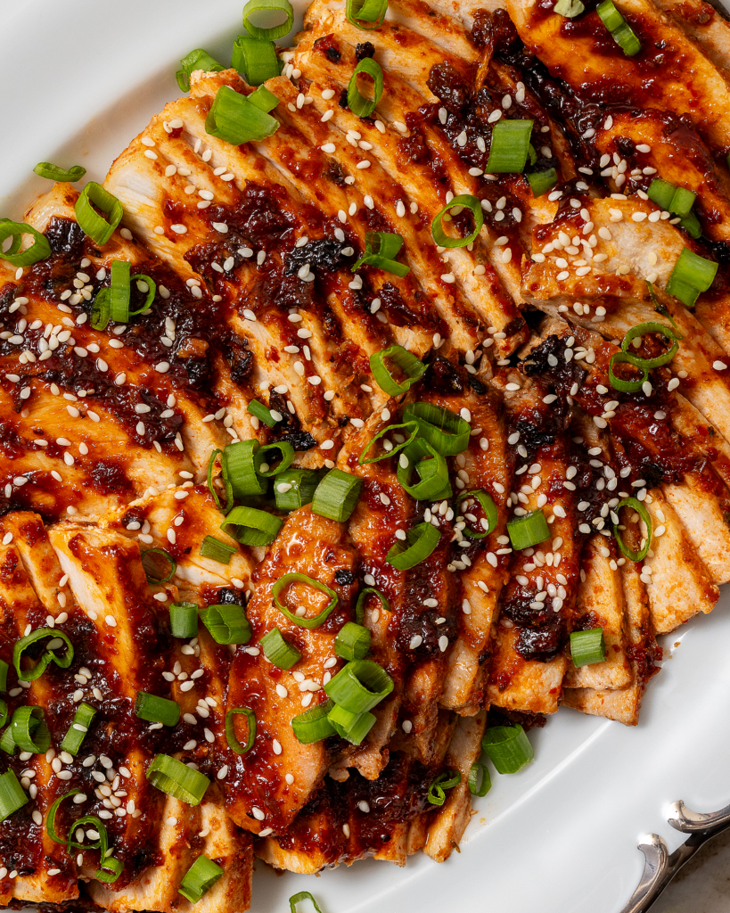 kimchi pork sliced