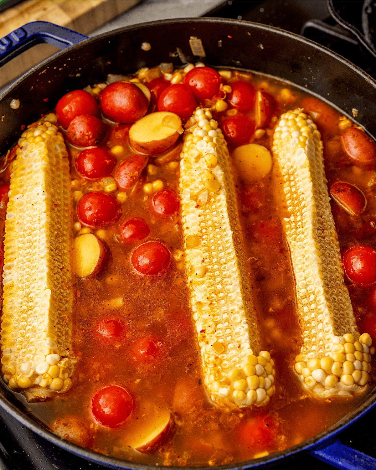 Braised Chicken Drumsticks with Corn | Tried and True Recipes