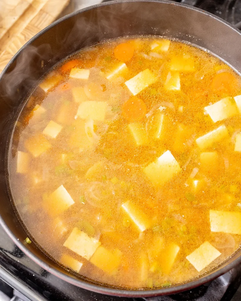 Add broth seasoning