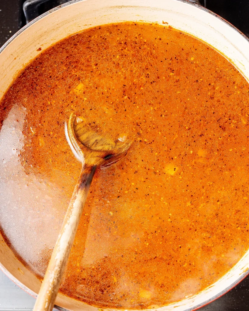 Add homemade broth
