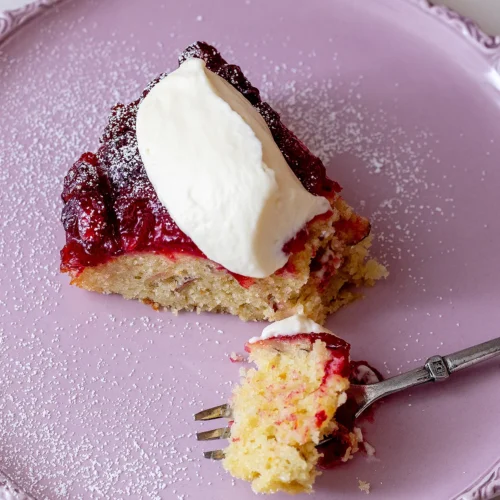 Cranberry upside down cake
