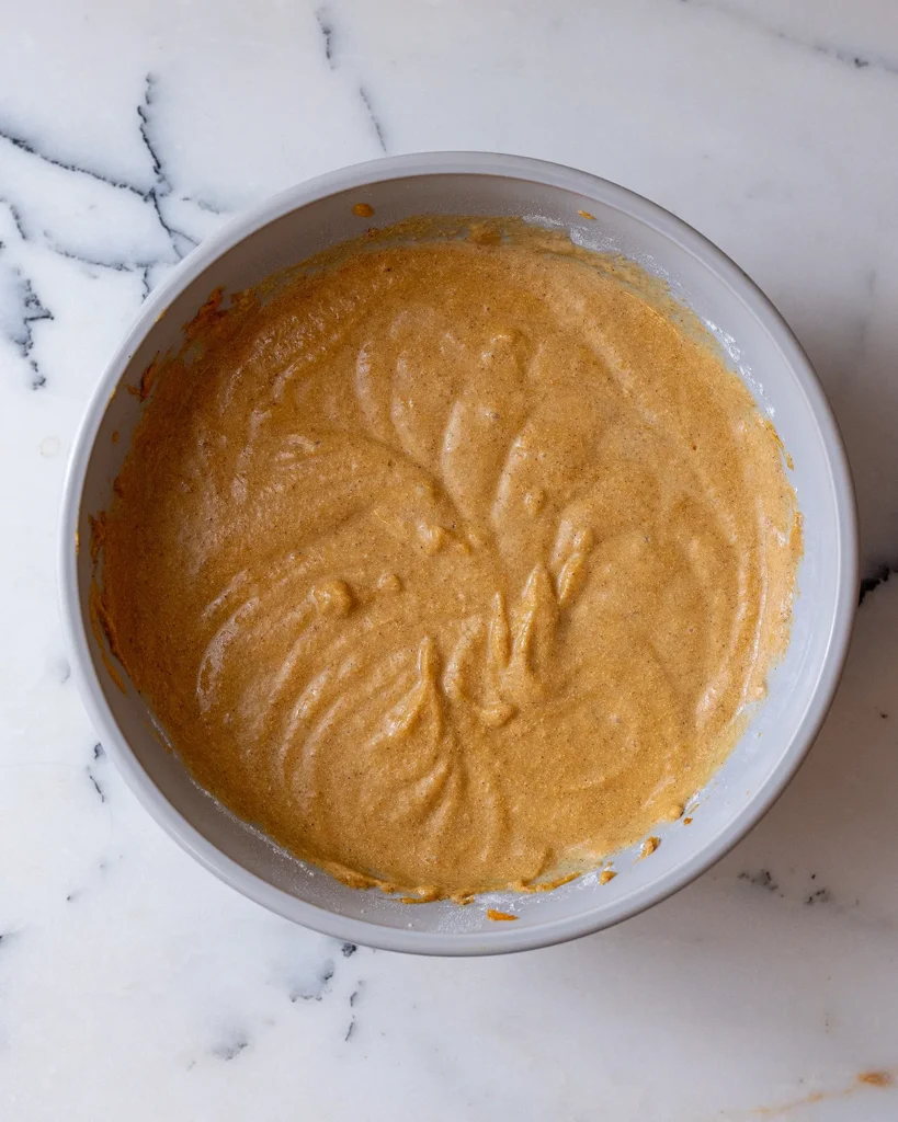 Easy pumpkin cake batter