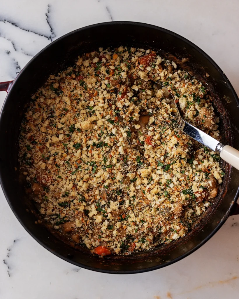 Finish with breadcrumbs