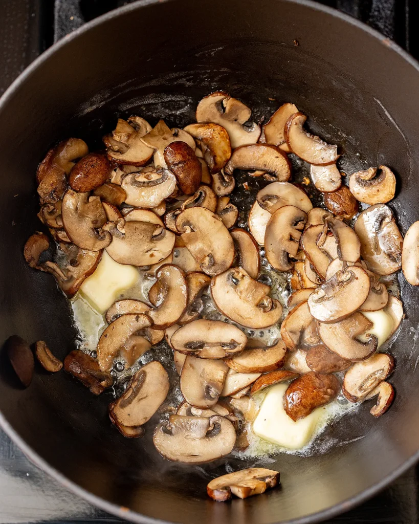 How to brown mushrooms