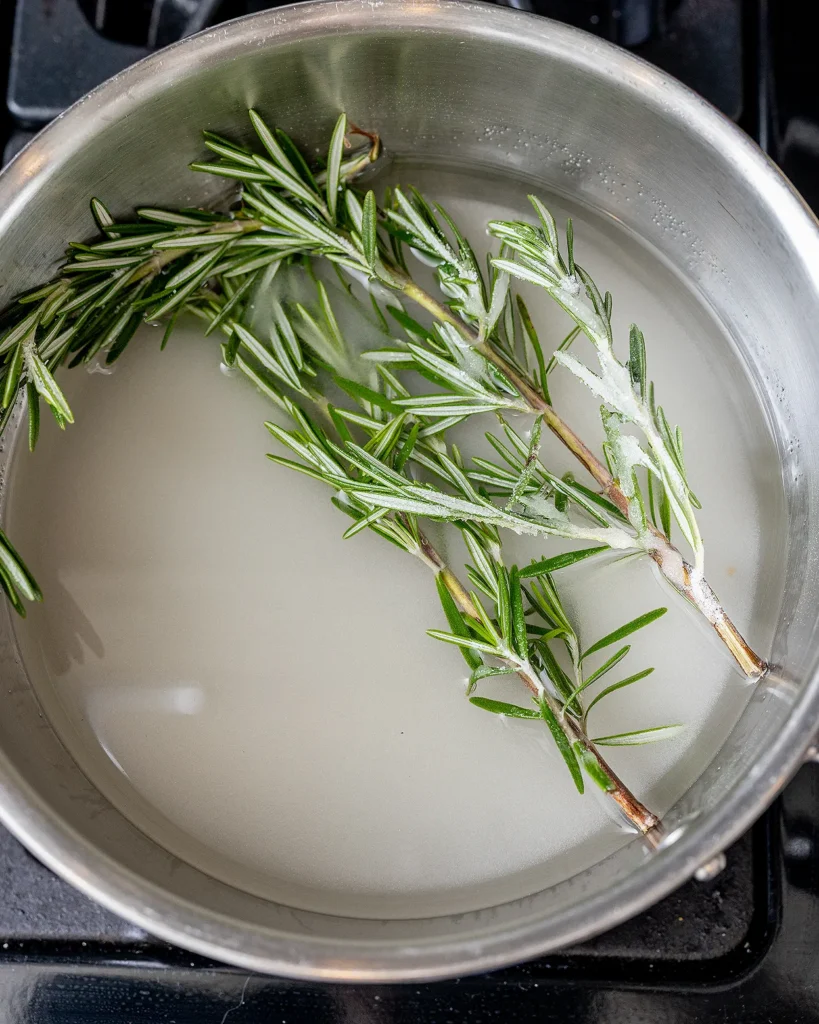 Make rosemary simple syrup