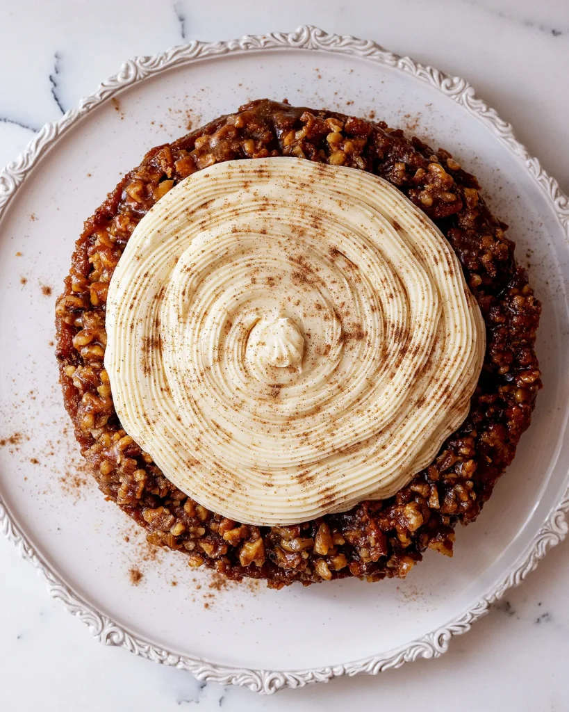 Pumpkin walnut upside down cake