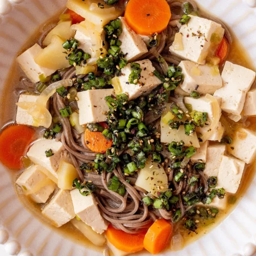 Soba with parsnips