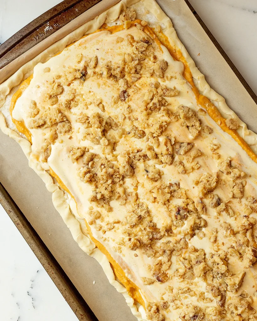 Sprinkle streusel on top