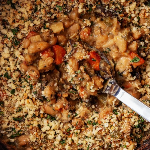 White beans with root vegetables