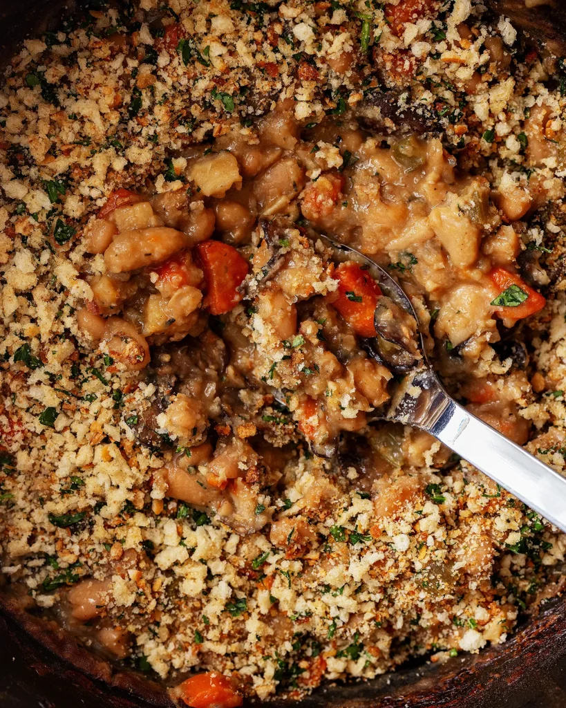 White beans with root vegetables