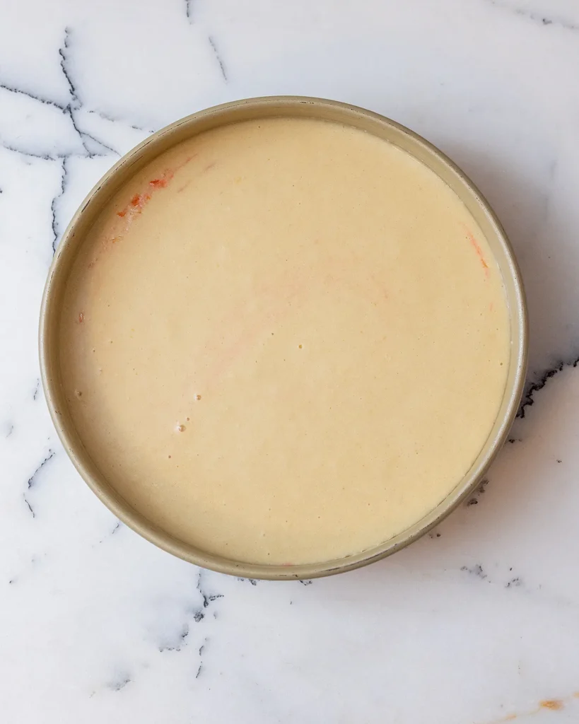 Add cake batter