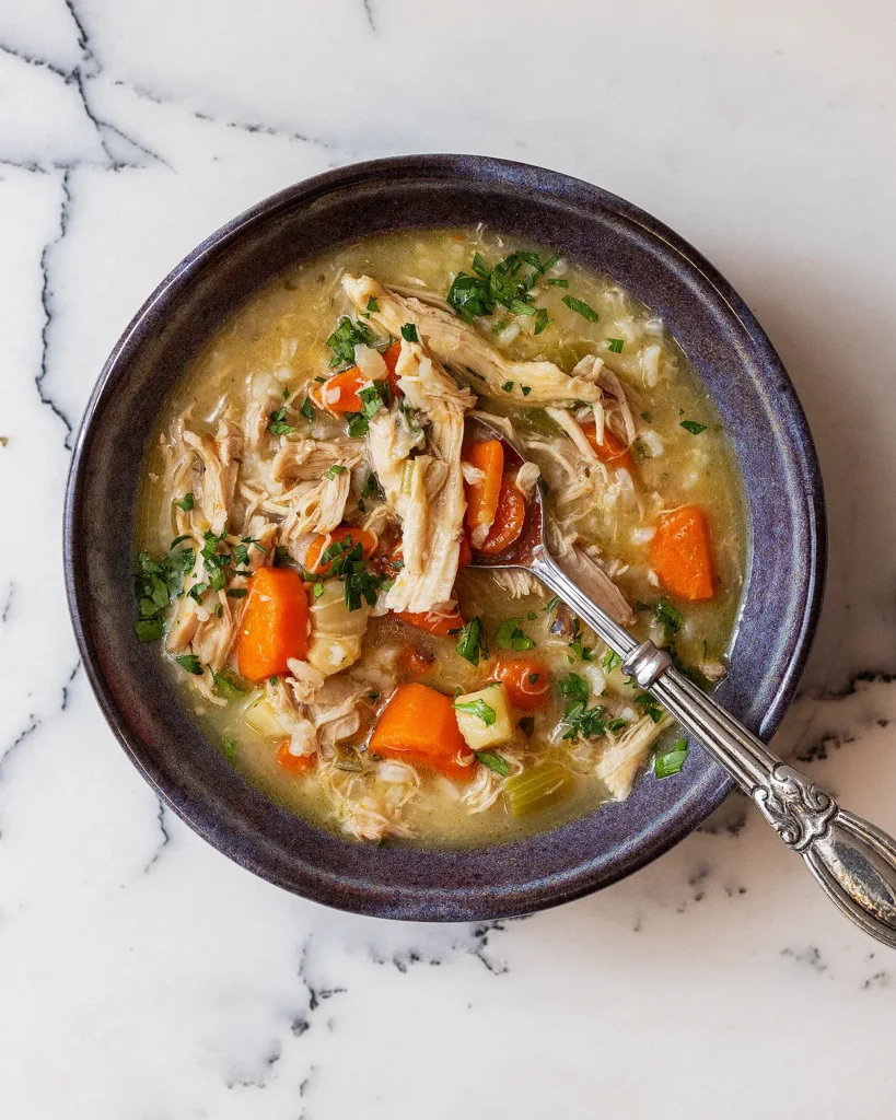 Chicken and rice soup