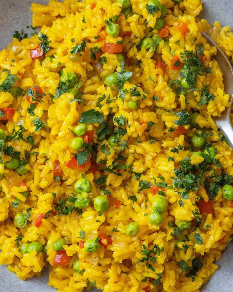 Easy turmeric rice
