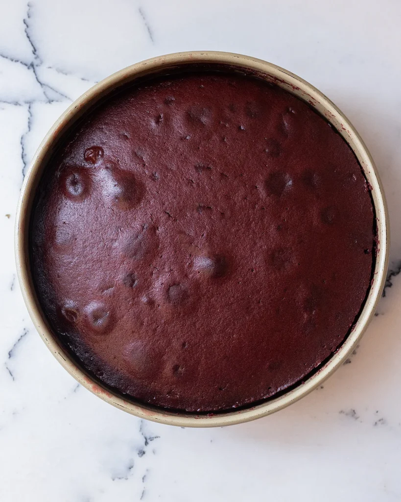 How long to bake red velvet upside down cake