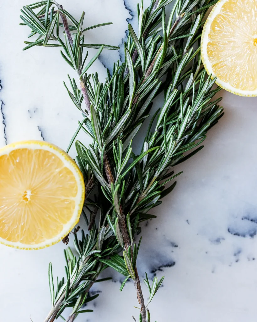 Lemon and rosemary