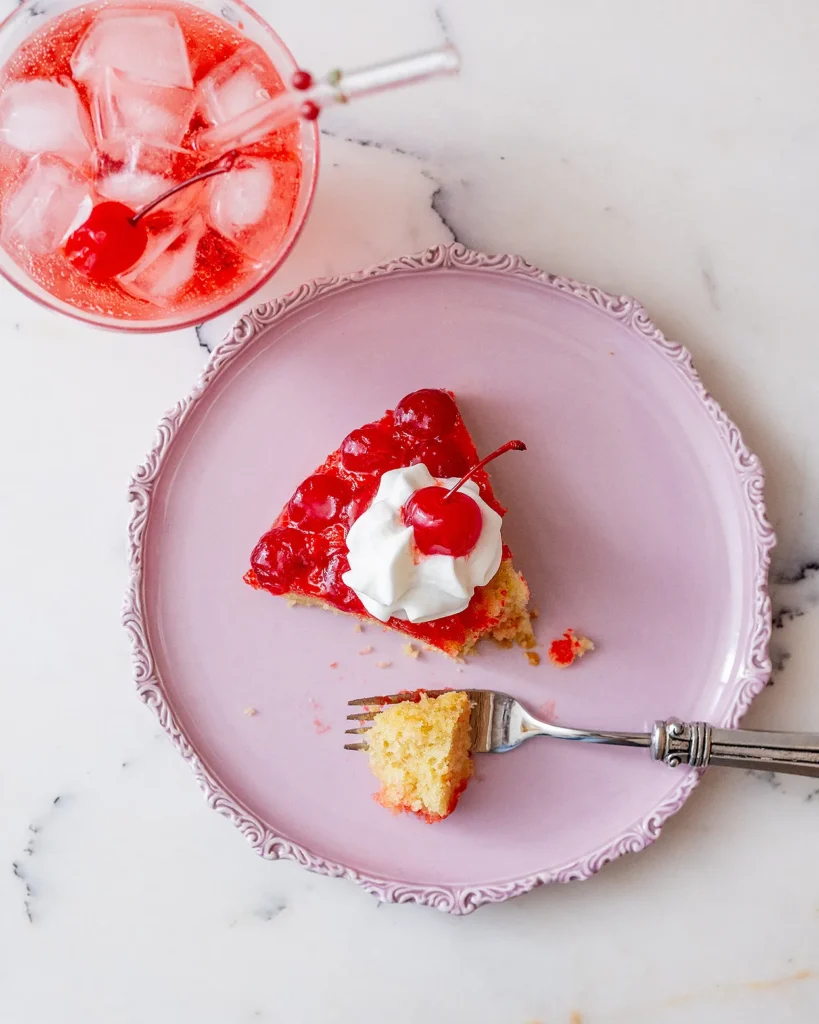 Shirley Temple inspired dessert