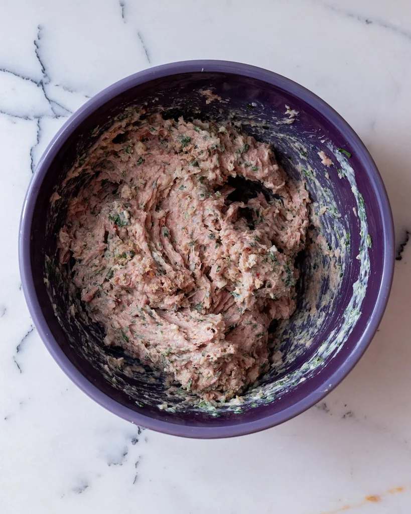 Turkey meatball mixture