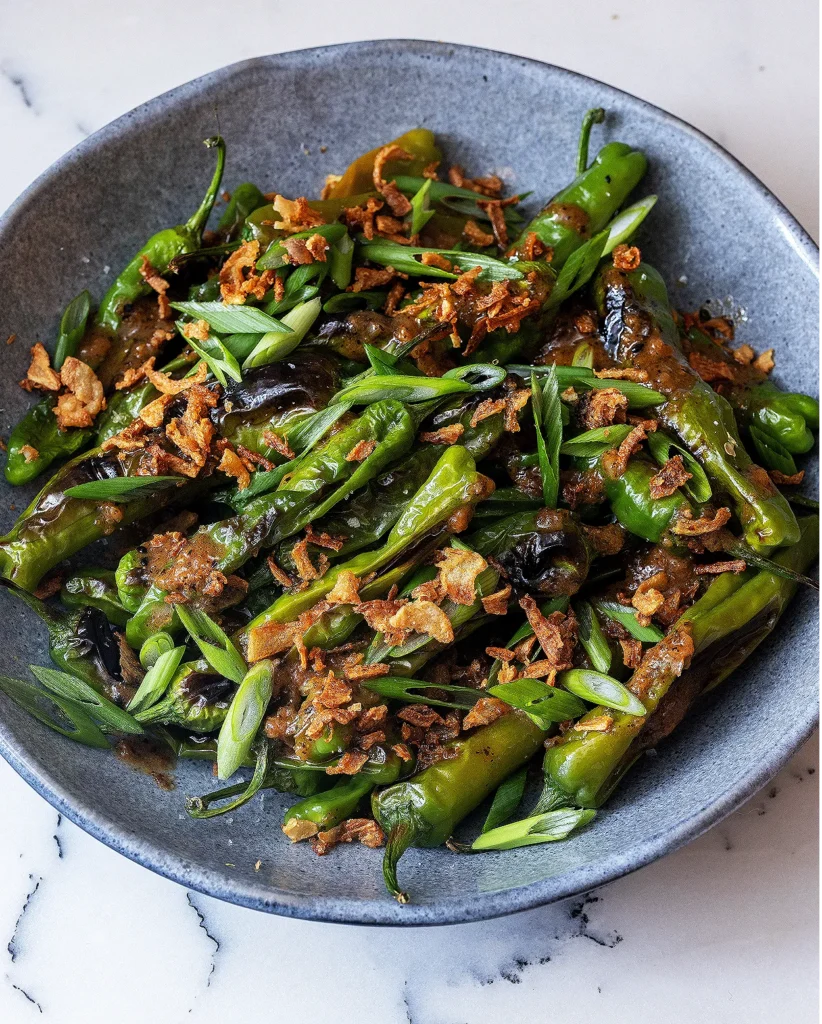 Blistered shishito pepper recipe