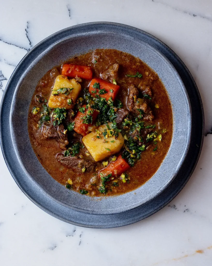Harissa beef stew
