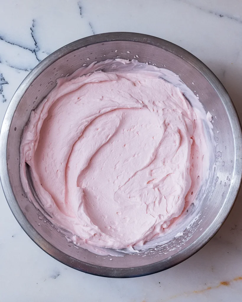 Maraschino cherry frosting