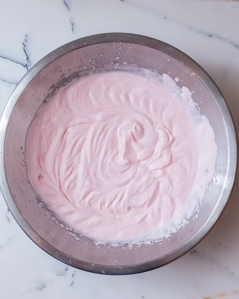 Maraschino cherry whipped mascarpone