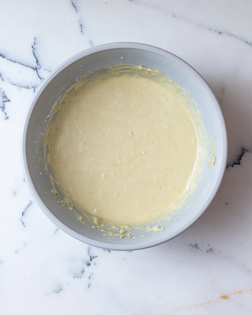 Pistachio cake batter