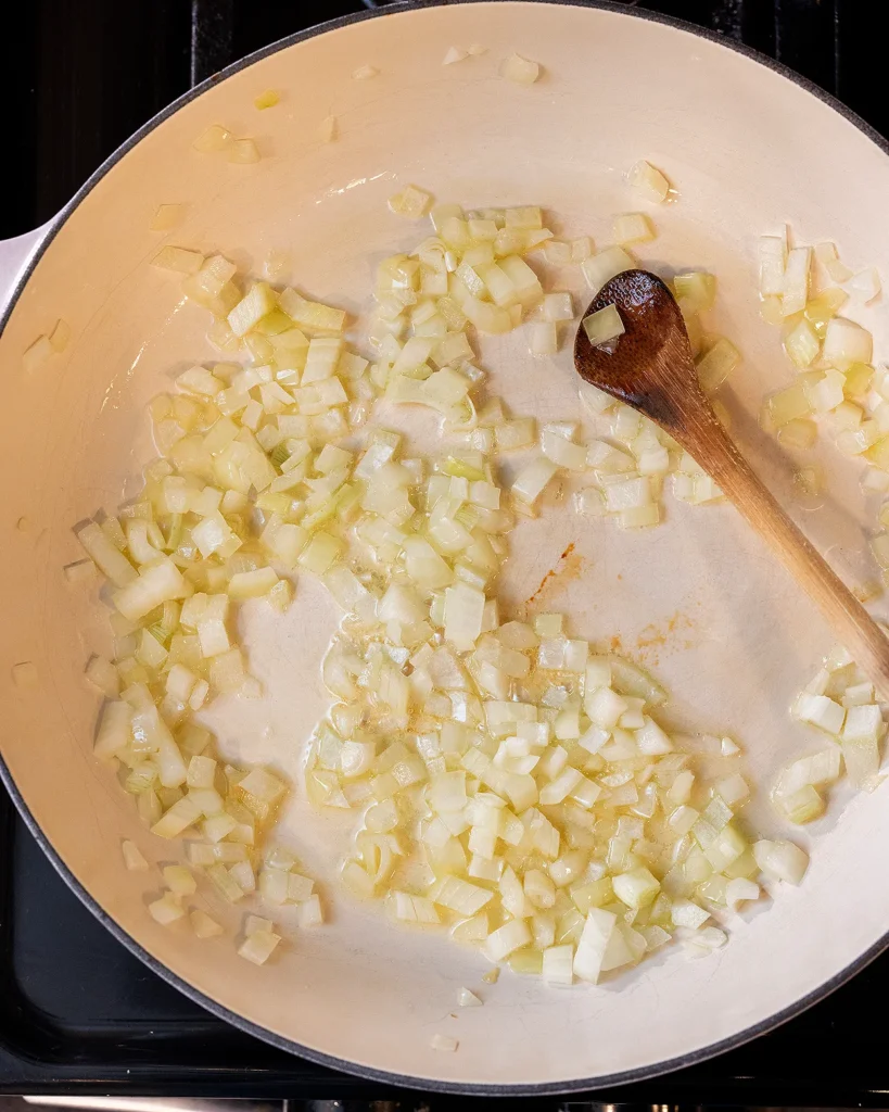 Saute onions