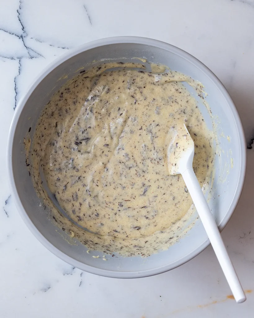 Stracciatella cake batter