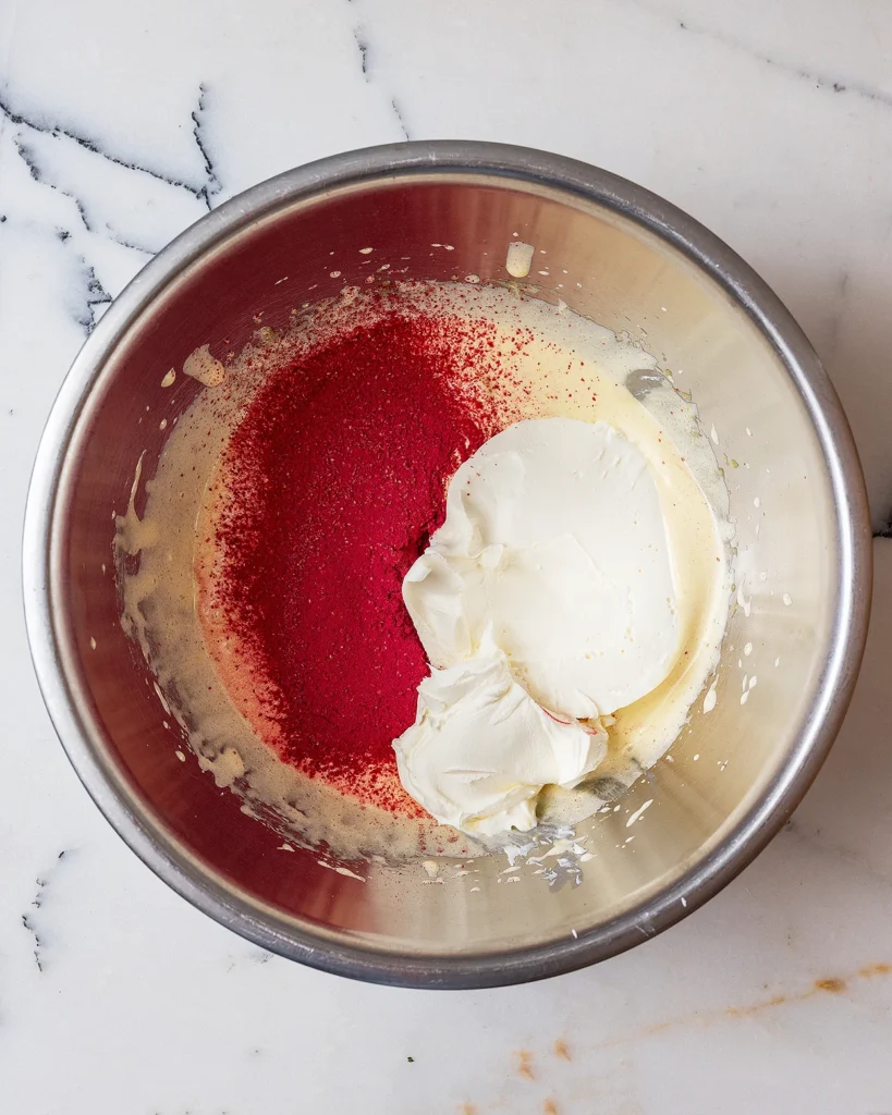 Add raspberry powder