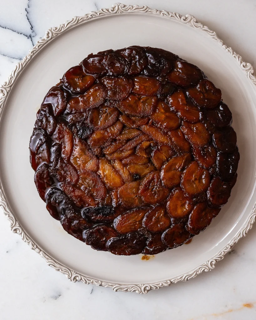 Banana cake with chicory
