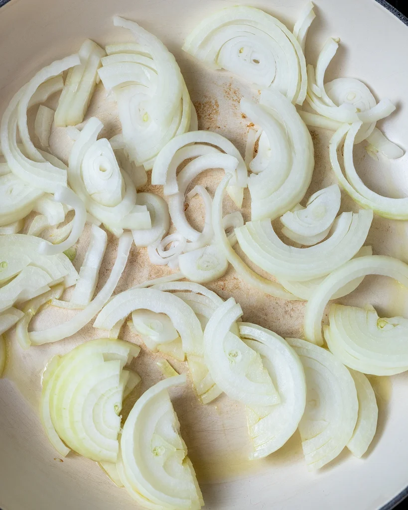 Cook the onions