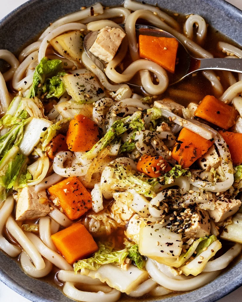 Easy udon with dashi