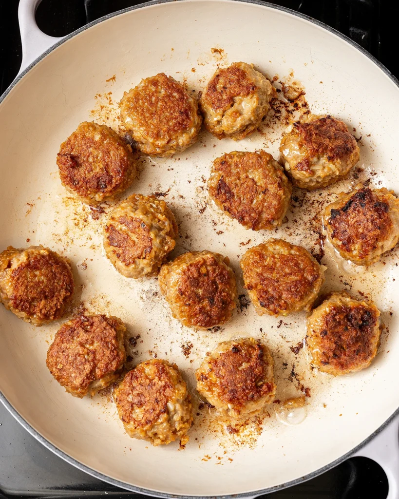 Fried chicken meatballs