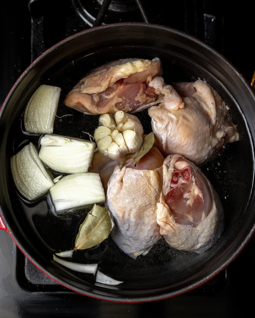 Make homemade chicken broth