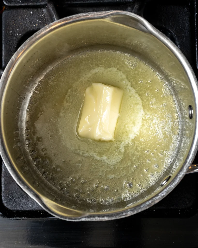 Melt butter for caramel