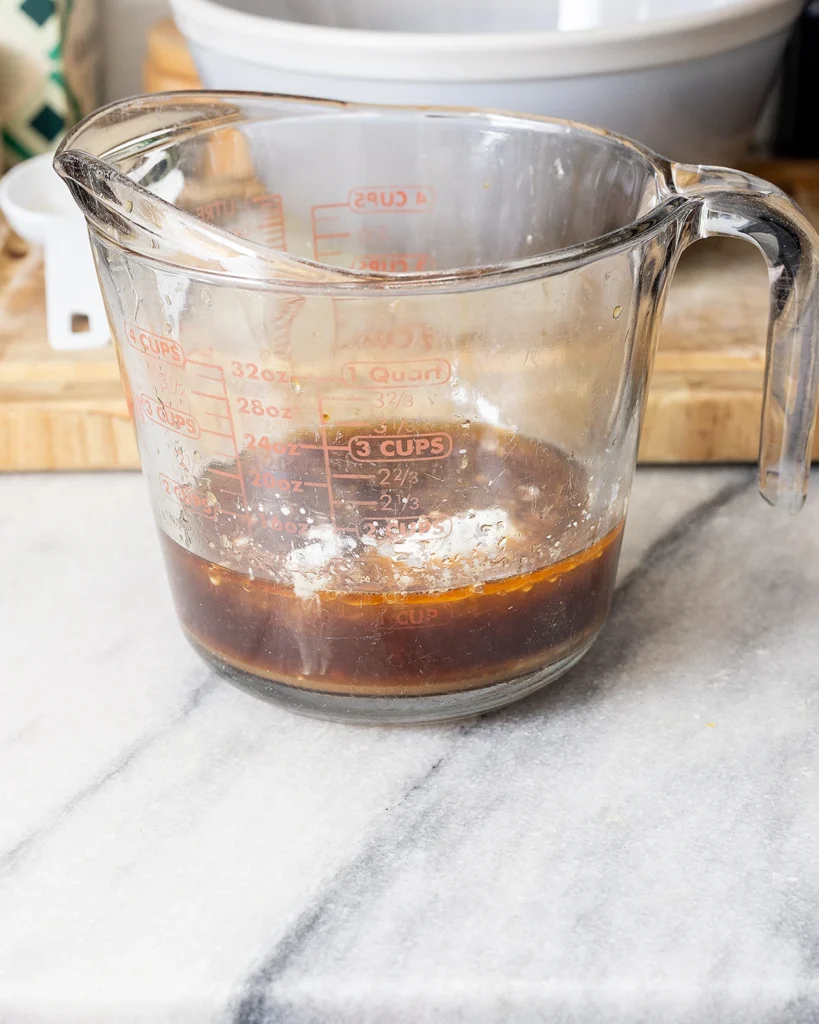 Orange sauce for chicken meatballs