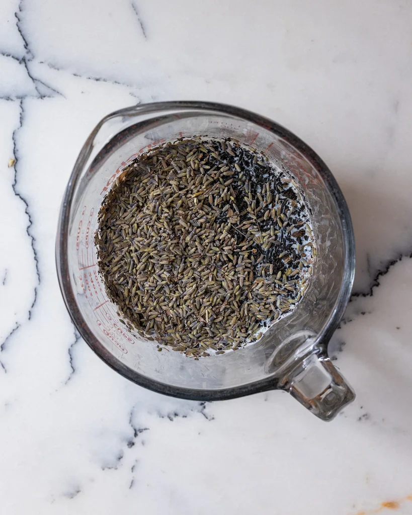 Soak lavender and tea