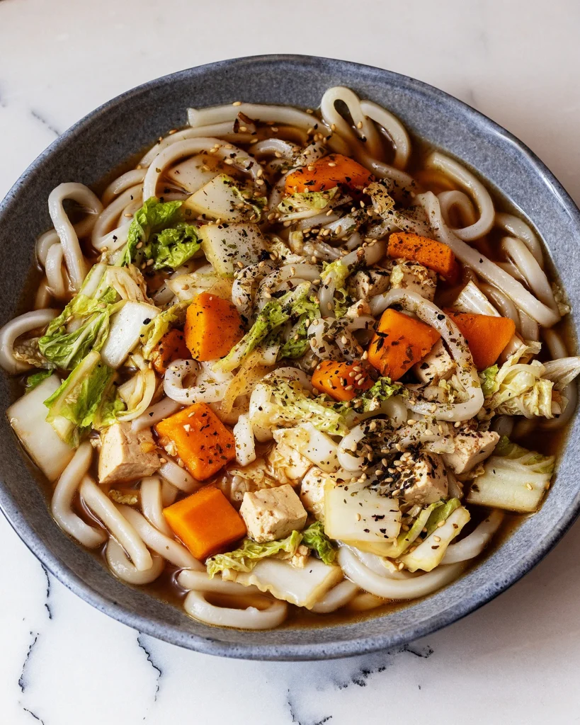 Sweet potato udon