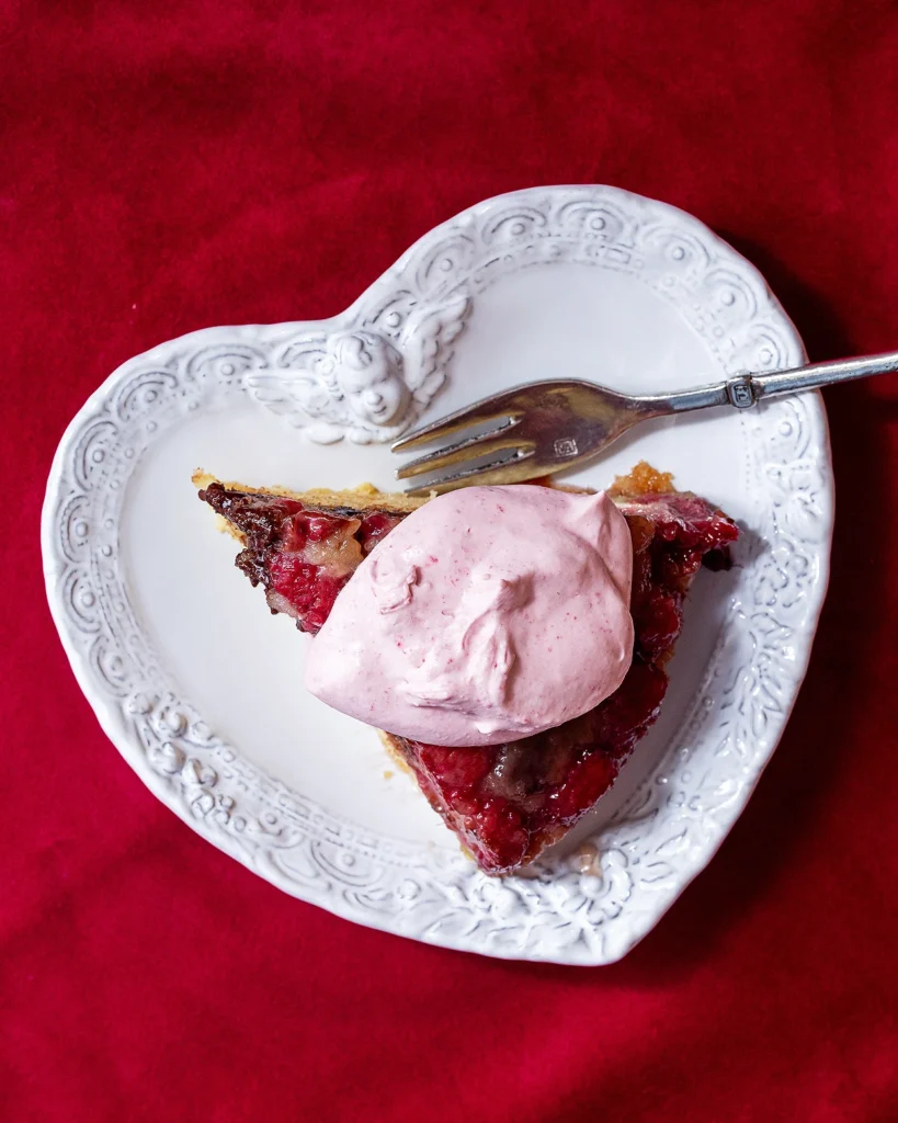 Valentine's Day raspberry cake