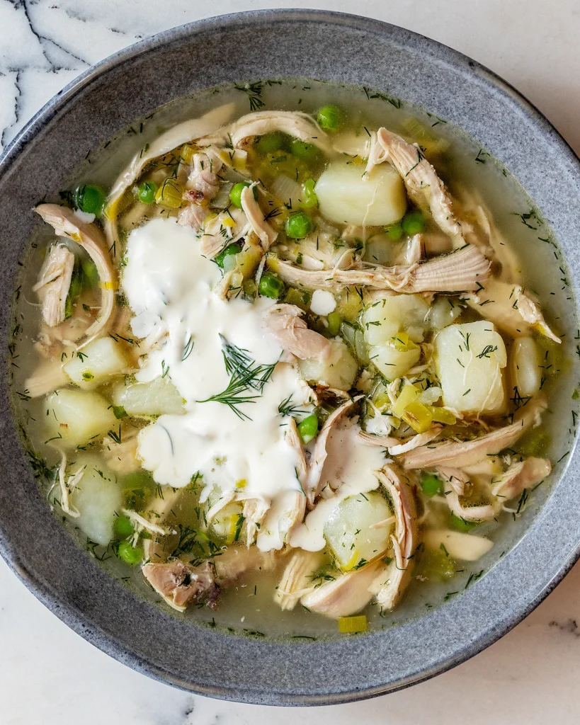 Add crème fraïche