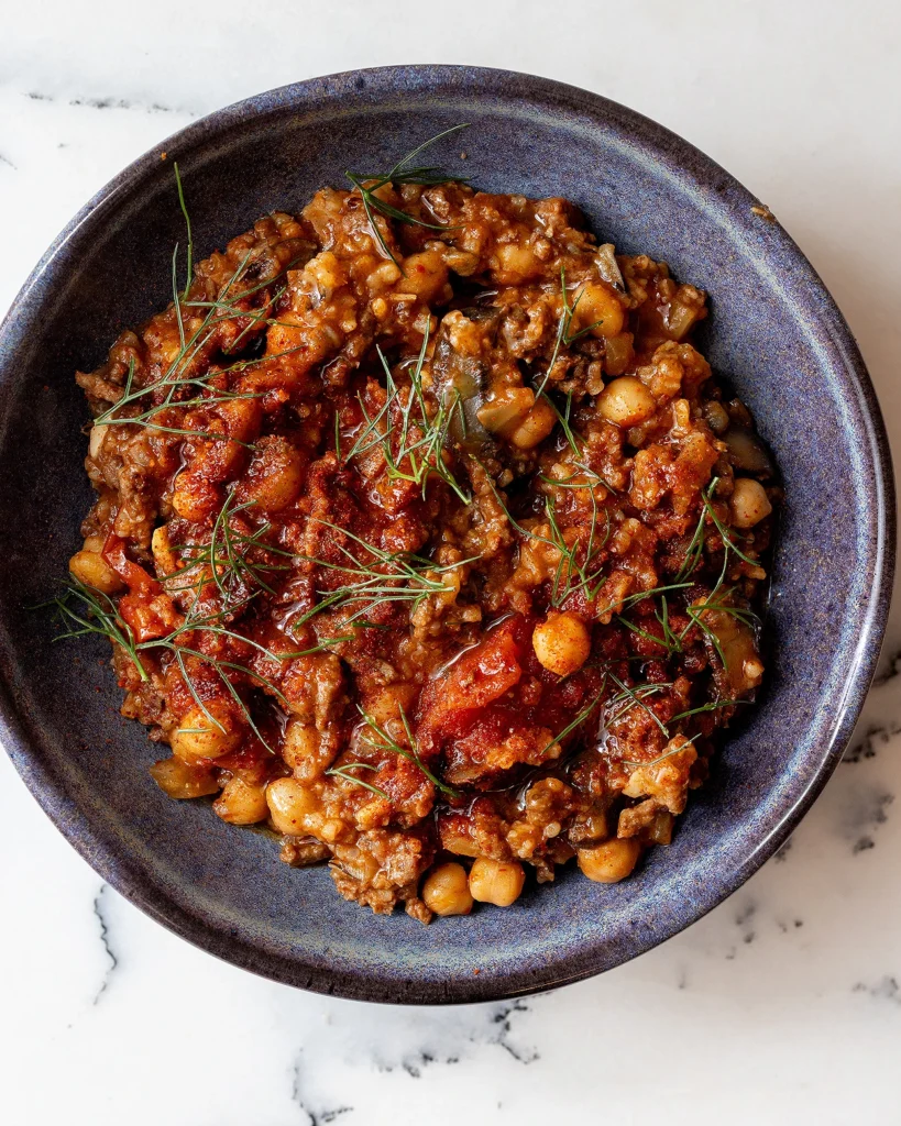 Best harissa beef and rice