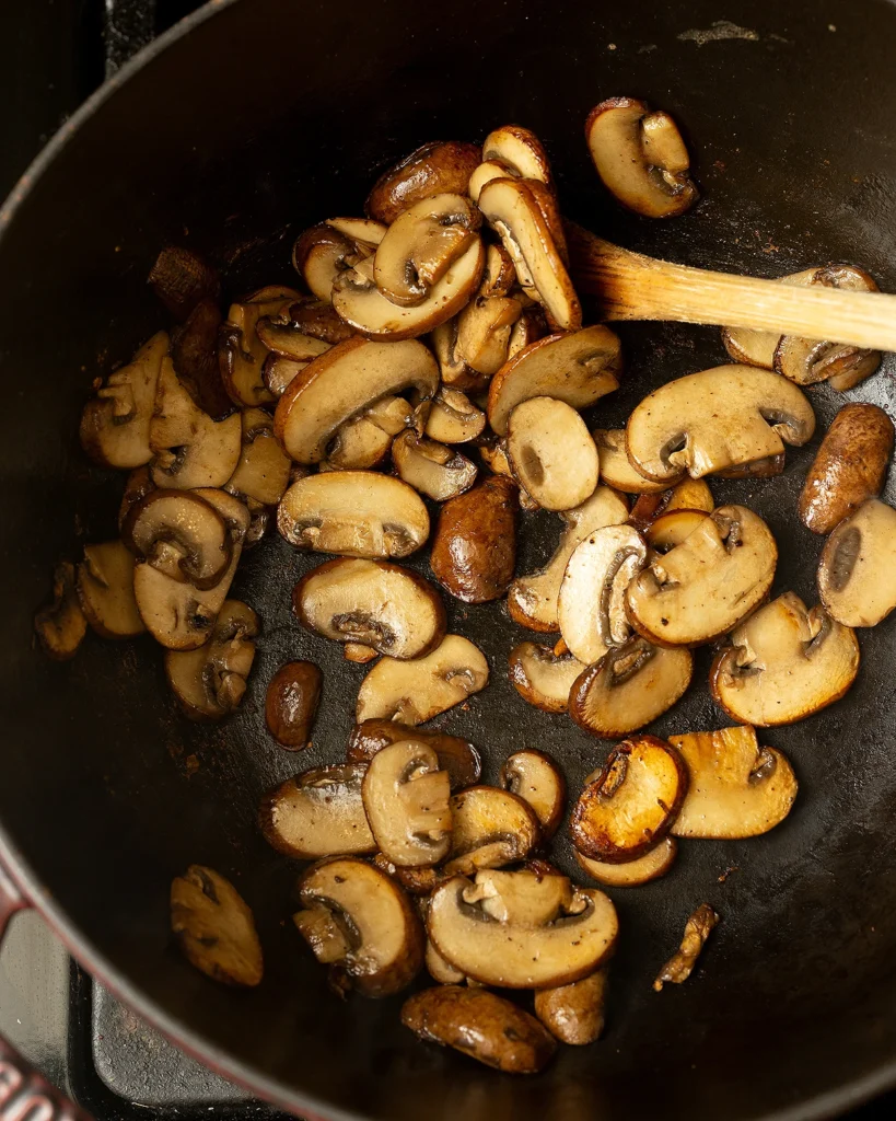 Brown mushrooms