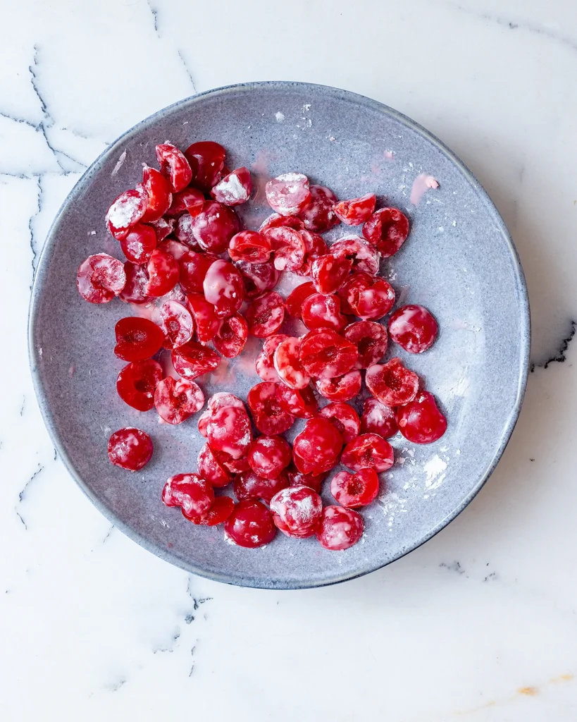 Cherries in cornstarch
