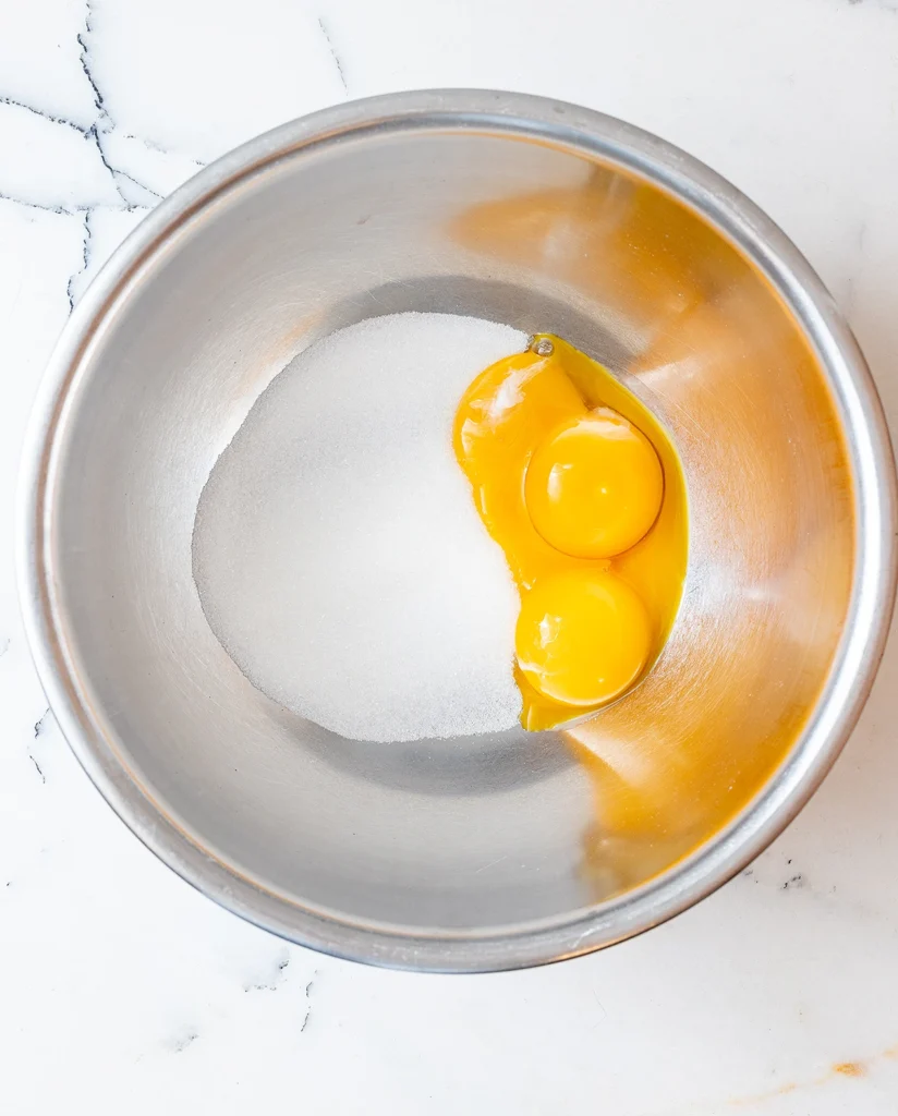 Egg yolks and sugar