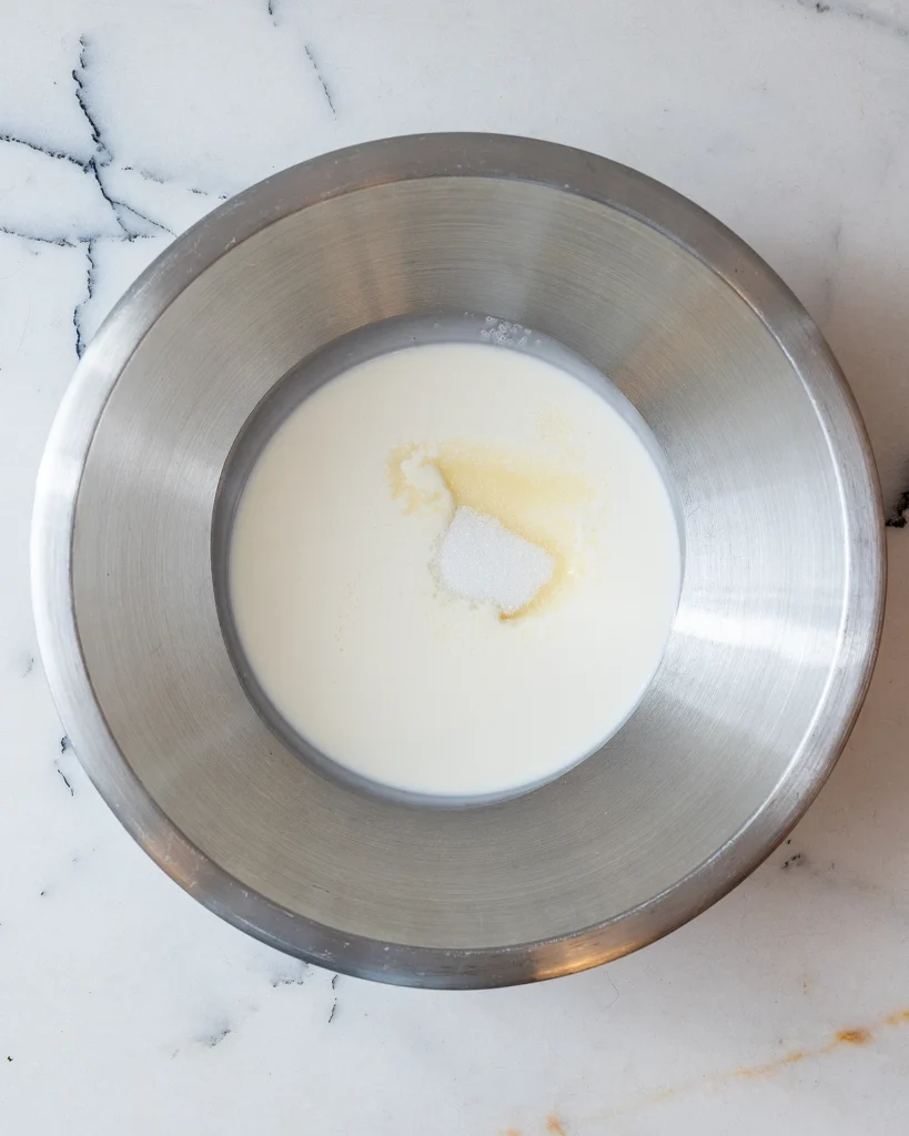 Heavy cream and sugar